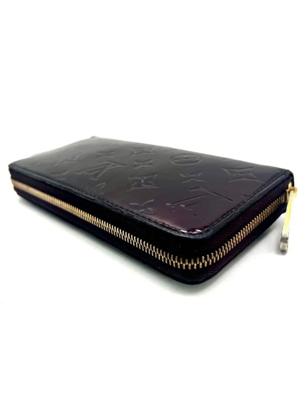 Louis Vuitton Vernis Amaranto Zippy Wallet Monogram